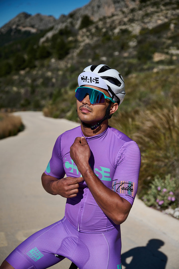 Men’s Purple Rain Cycling Bib Shorts