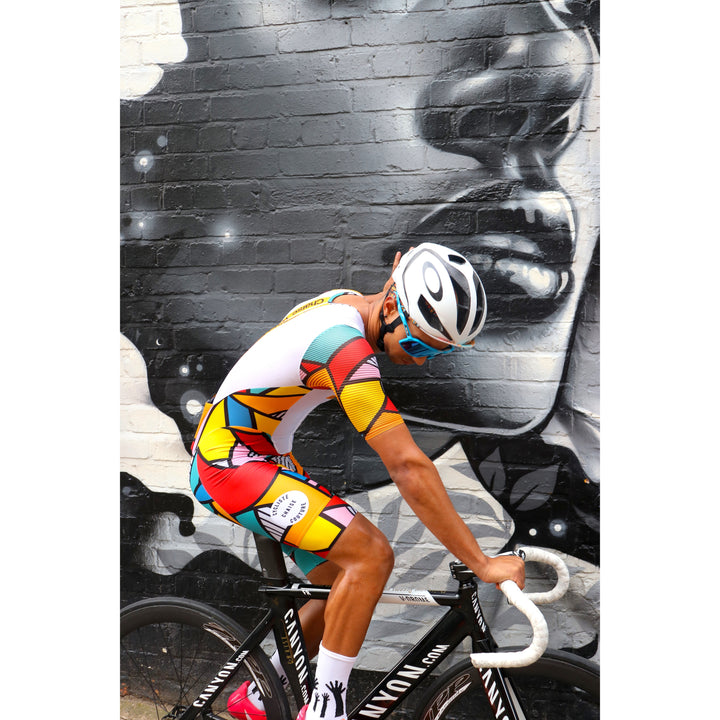 Tribal-Kwaito Bibshorts | Tribal Bib Shorts | Chaise Cycliste Couture